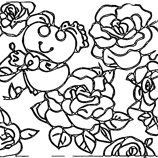 A rose Coloring Page
