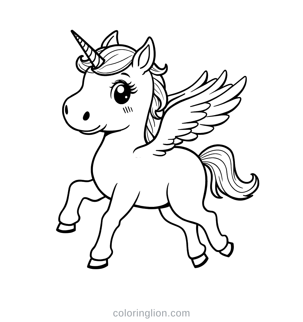 Pegasus Coloring Page