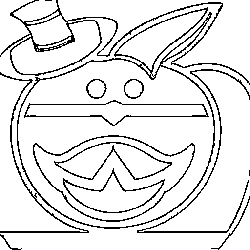 A smiling pumpkin Coloring Page