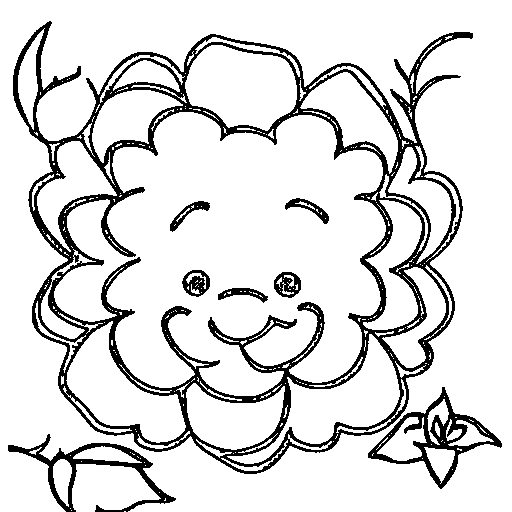 A rose Coloring Page
