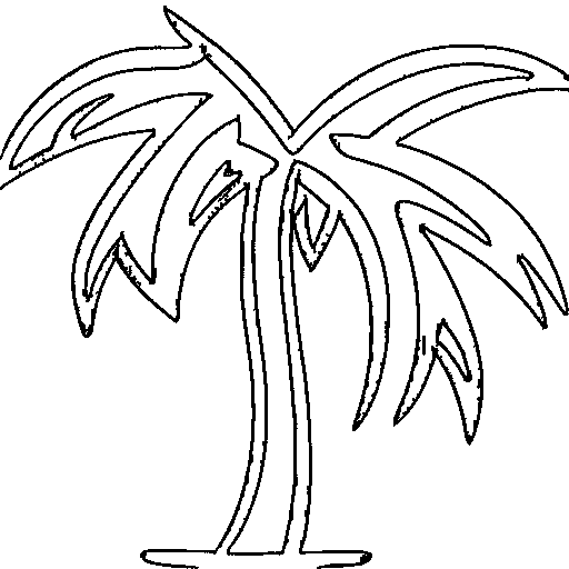 A palm tree Coloring Page