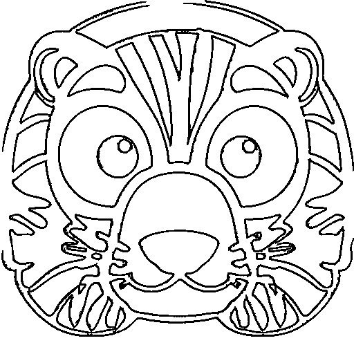 Baby tiger Coloring Page