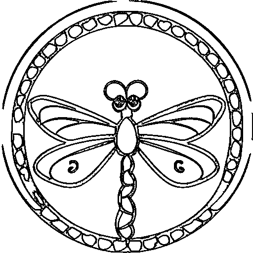 A dragonfly Coloring Page