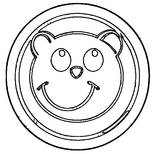 A smiling planet Earth Coloring Page