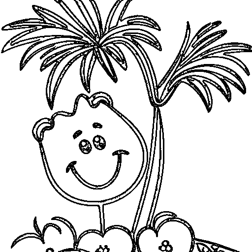 A palm tree Coloring Page