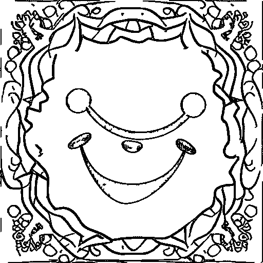 Shape Friends Coloring Page