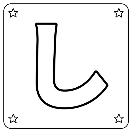 Hiragana し Coloring Page