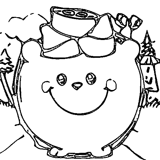 A pine tree Coloring Page