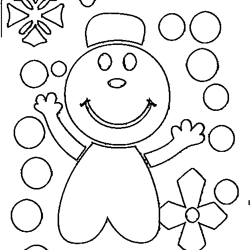 A snowflake Coloring Page
