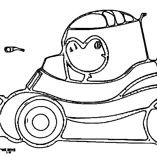 Formula one race car with speed lines Coloring Page