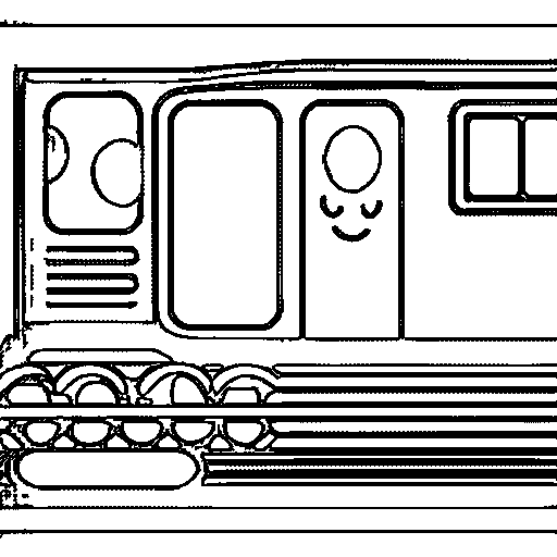 Steam Train Coloring Page