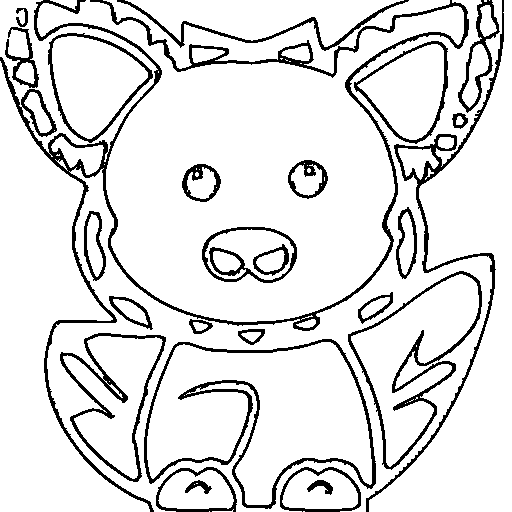 A paint palette and brush Coloring Page