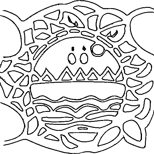 A beach sun in summer Coloring Page