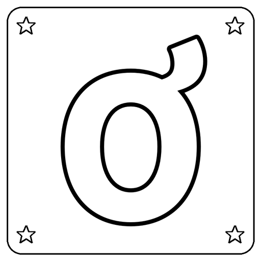Letter Ơ Coloring Page