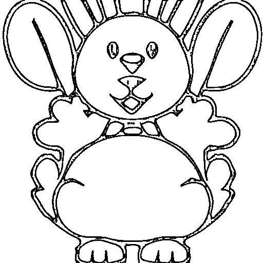 Bunny rabbit Coloring Page