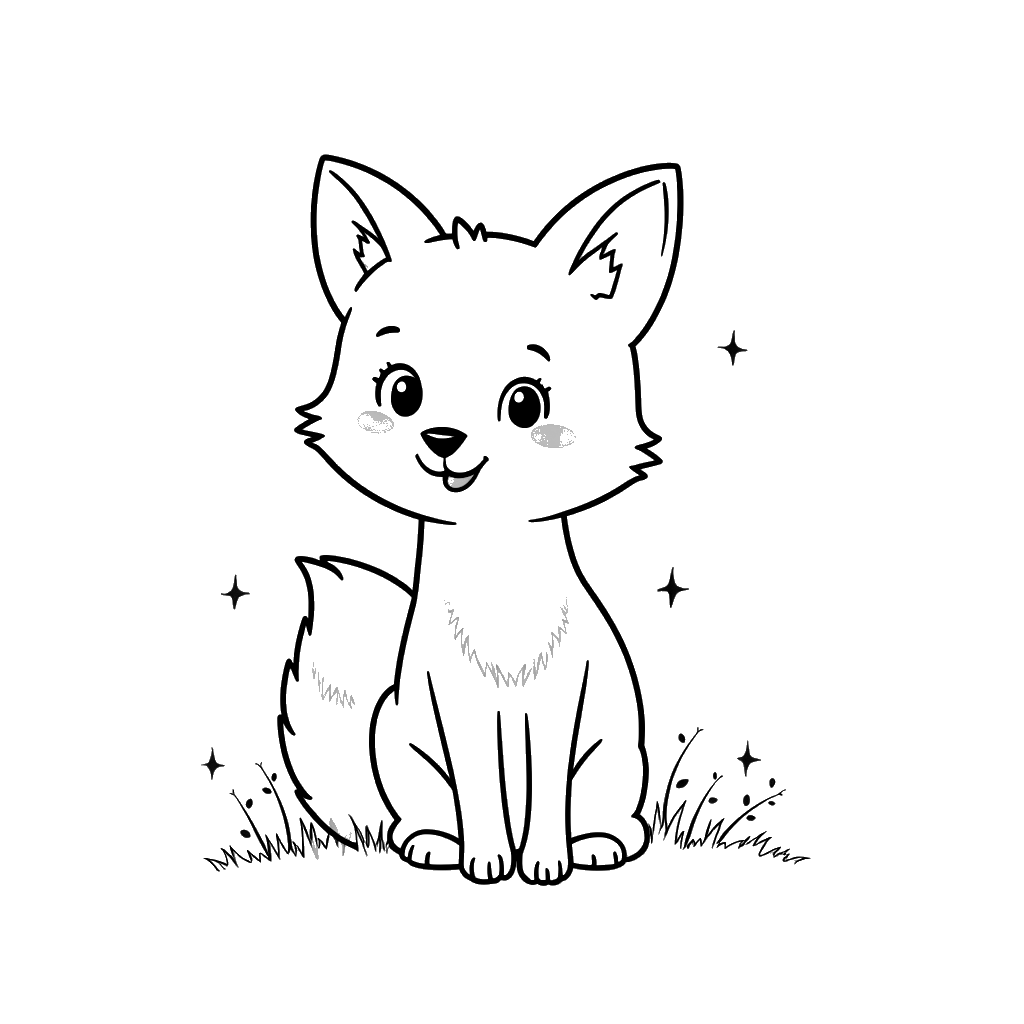 Fox Coloring Page
