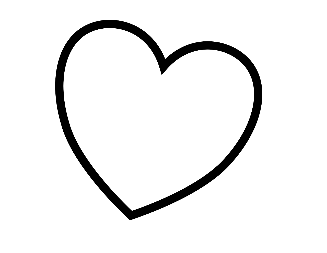 Valentine coloring page 1