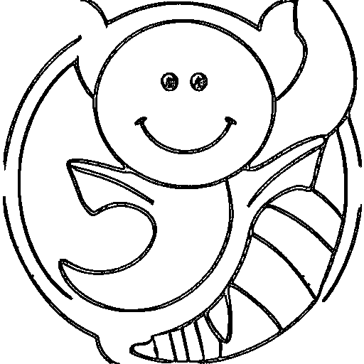A mermaid with a starfish Coloring Page