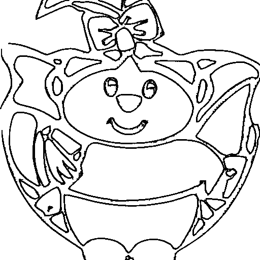 A cupid with a tiny bow Coloring Page