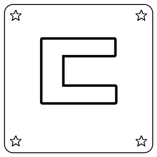 Hangul ㄷ Coloring Page