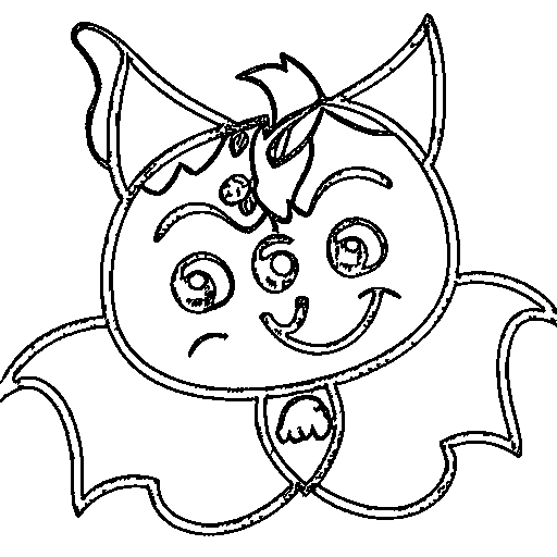 Bat Coloring Page