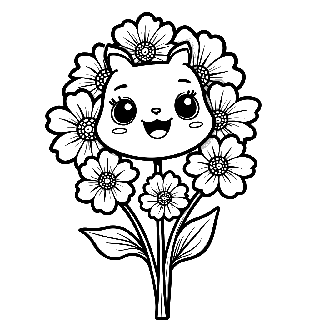 Bouquet Coloring Page