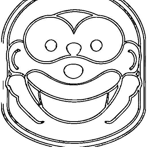 A monkey Coloring Page
