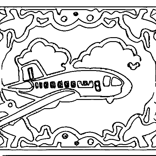 Airplane Coloring Page