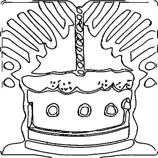 A slice of cake Coloring Page