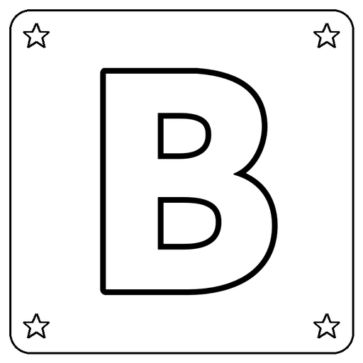 Letter B Coloring Page