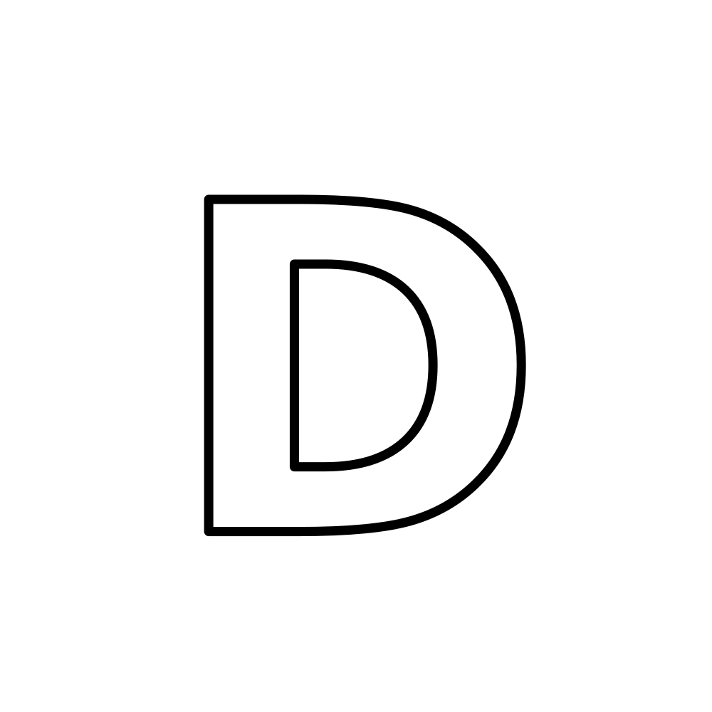 Uppercase D