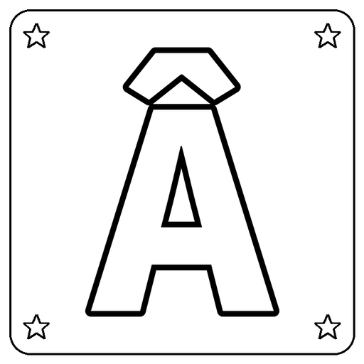 Letter Â Coloring Page