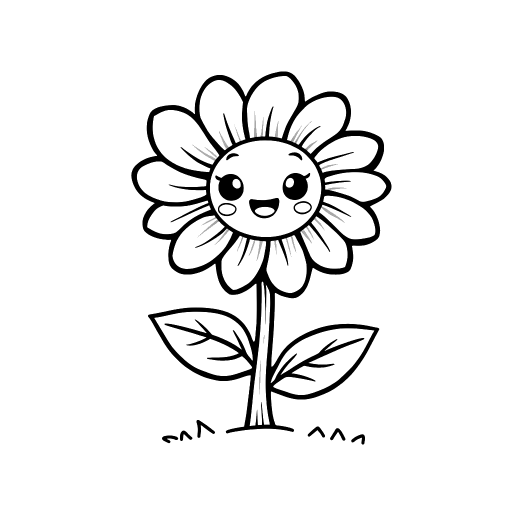 Sunflower Coloring Page