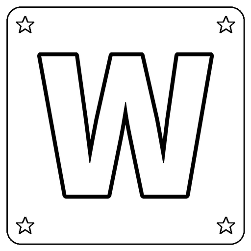 Letter W Coloring Page