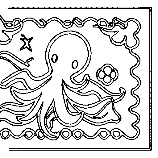 Cute Octopus Coloring Page