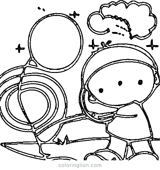 Garden Hose Spray Coloring Page