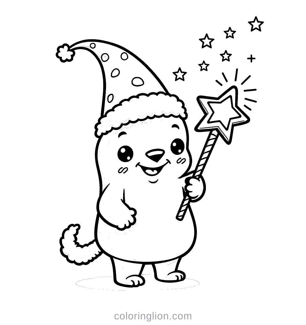 Wand Coloring Page