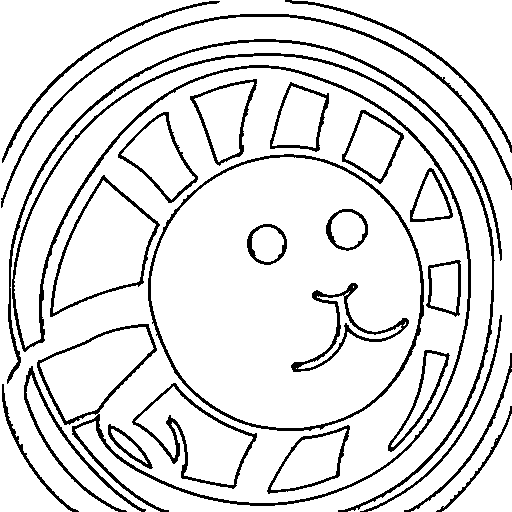The planet Saturn with rings Coloring Page
