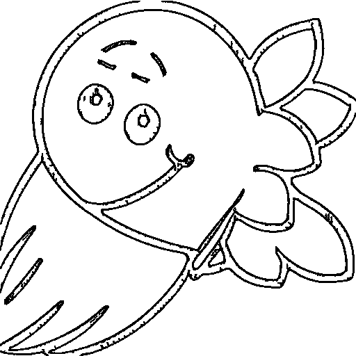 Rocket blasting off Coloring Page