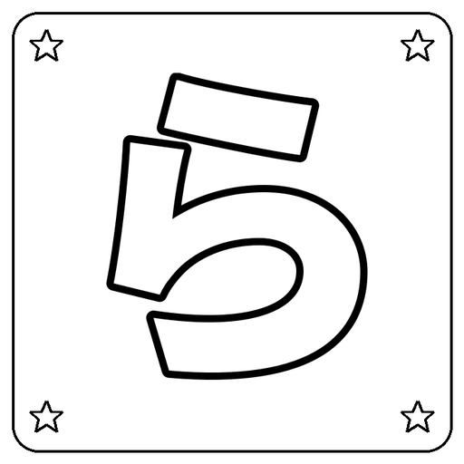 Hiragana ら Coloring Page
