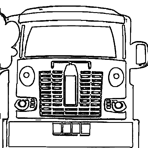 A fire truck with a ladder Coloring Page