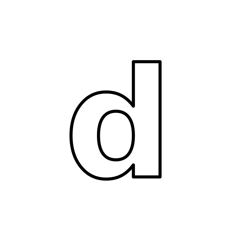 Lowercase d