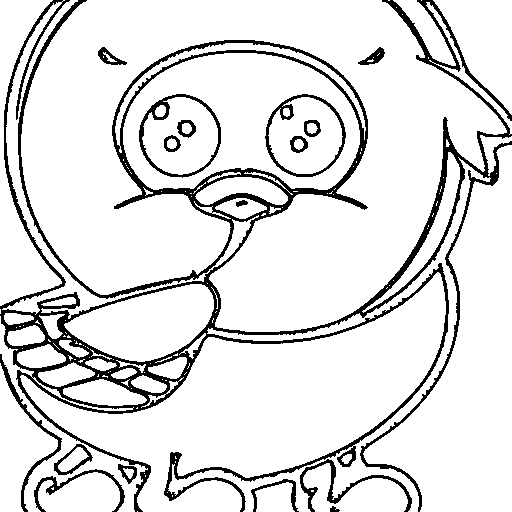 A duck Coloring Page