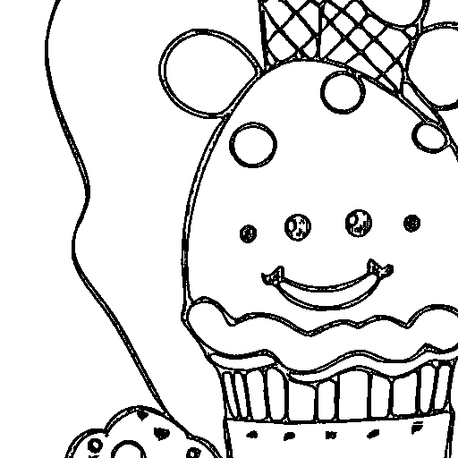An ice cream cone Coloring Page