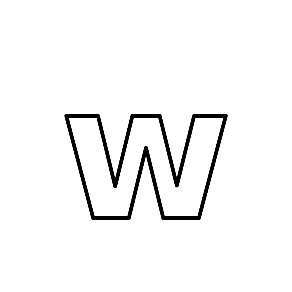 Lowercase w