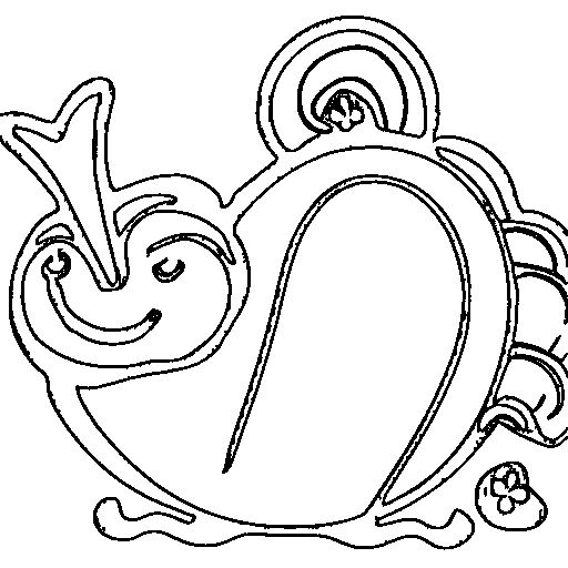 A snail Coloring Page
