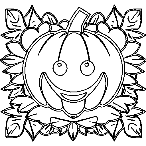 A smiling pumpkin Coloring Page