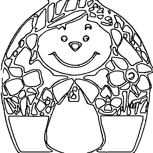 A princess holding flowers Coloring Page