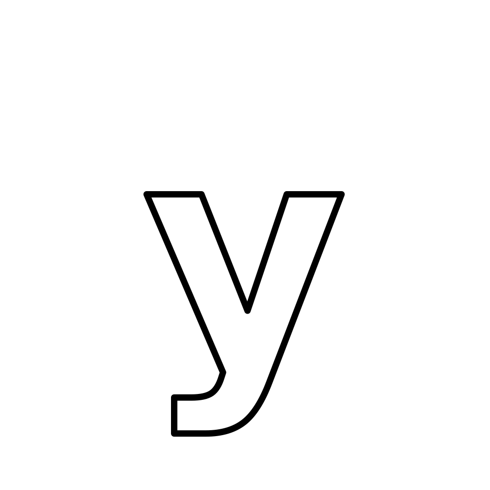 Lowercase y