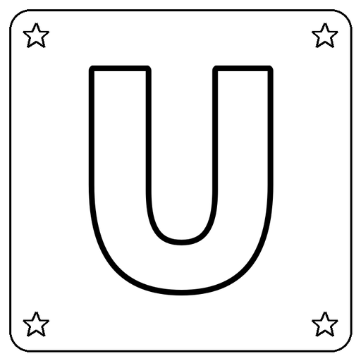 Letter U Coloring Page